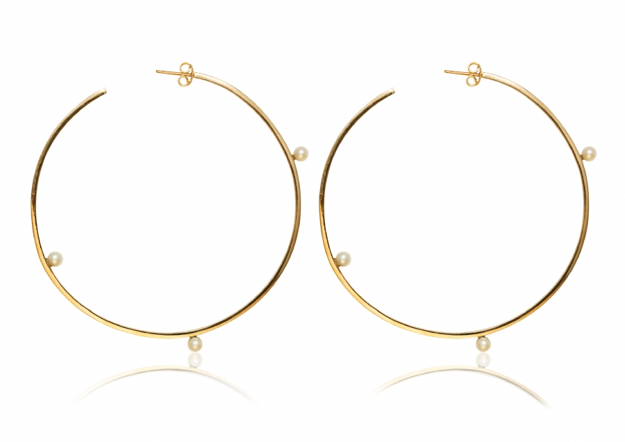 Opposite Pearls Earring