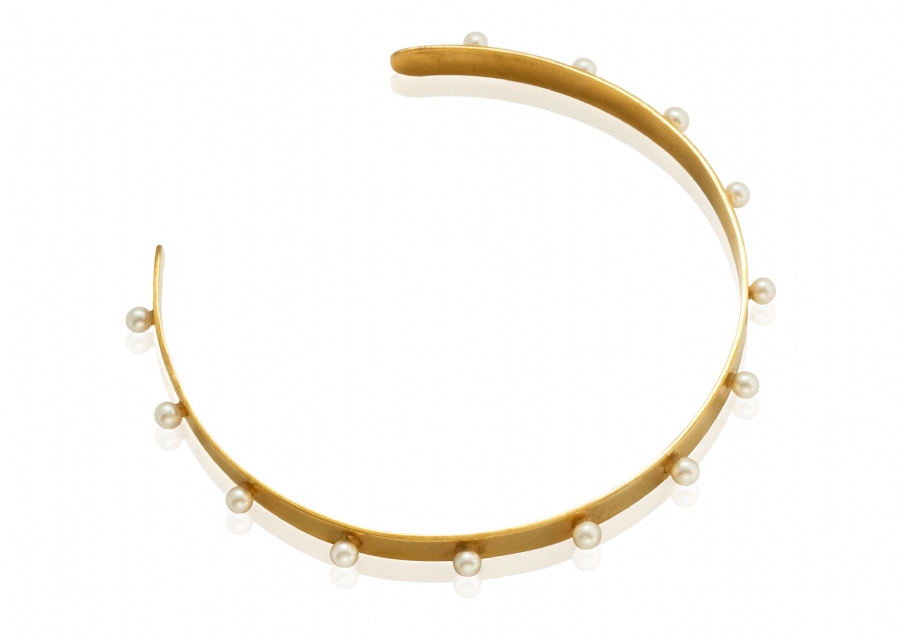 Punk Pearls Bold Chocker