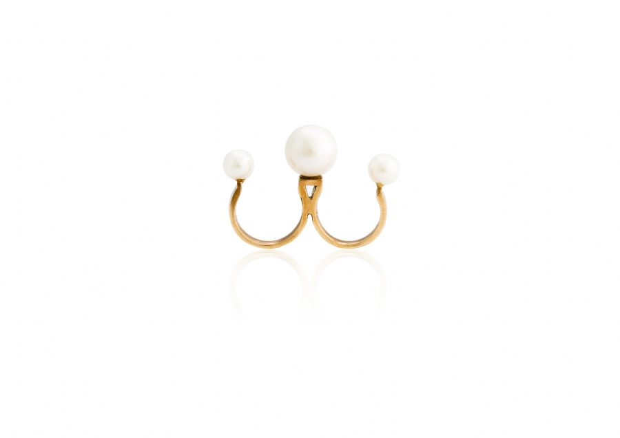 Trio Pearl ring
