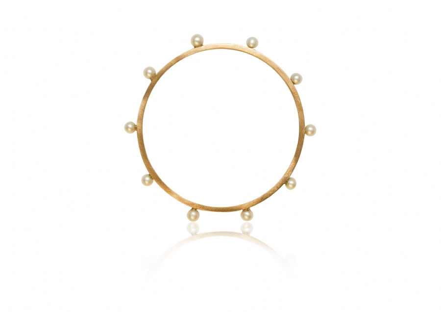 Punk Pearls Thin Bracelet