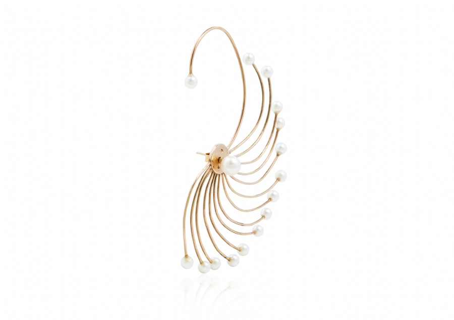 White Swan ear cuff