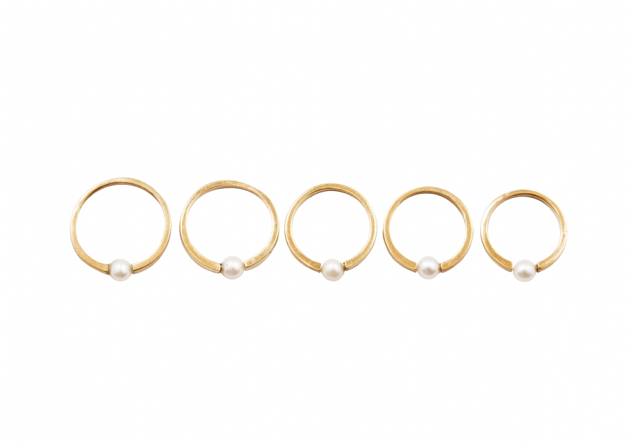 Singles ring set